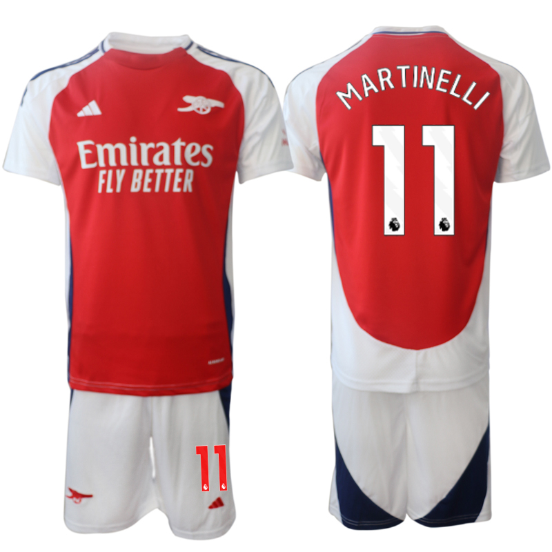 Men 2024-2025 Club Arsenal home Red #11 Soccer Jersey